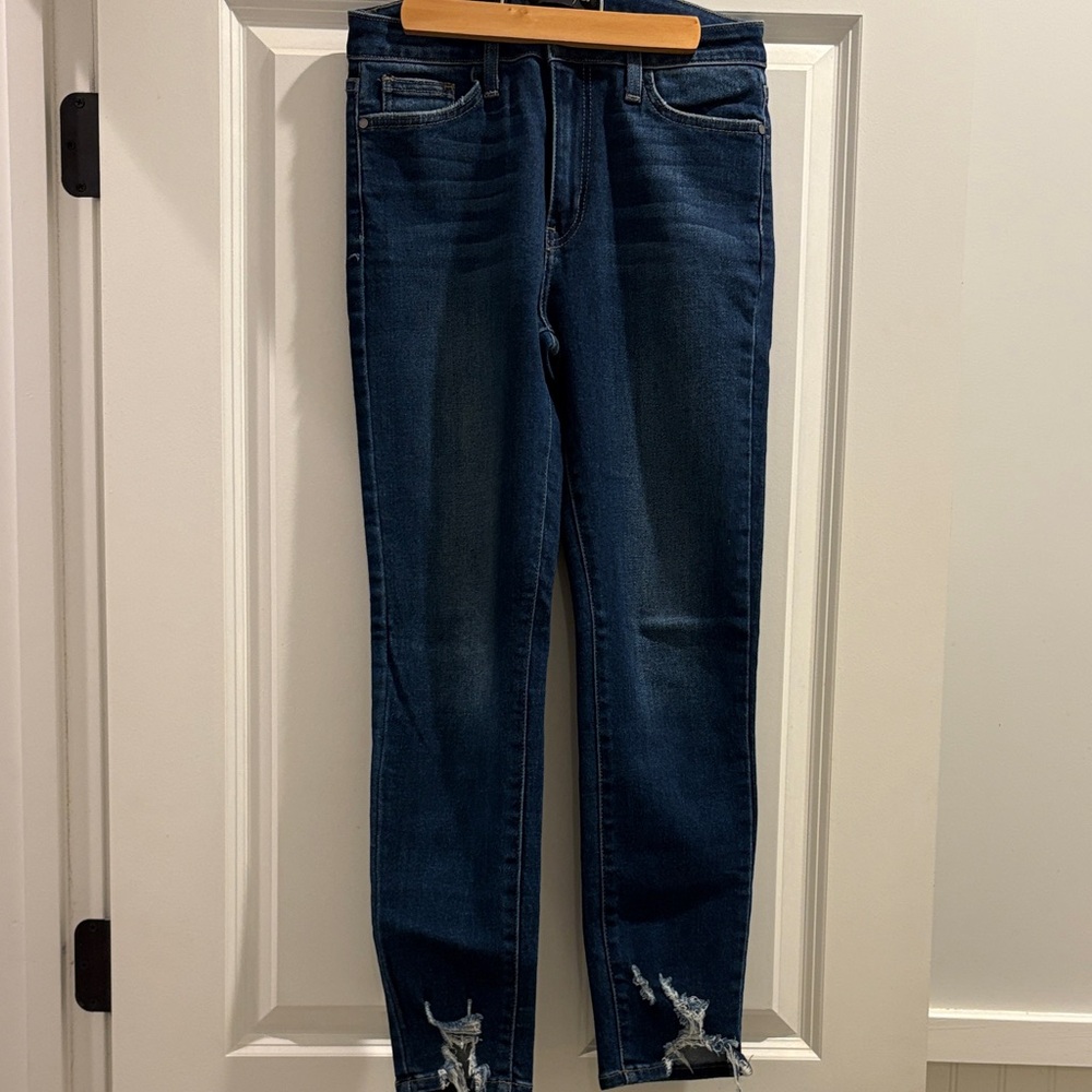 Just Black Dark Blue Ankle Jeans